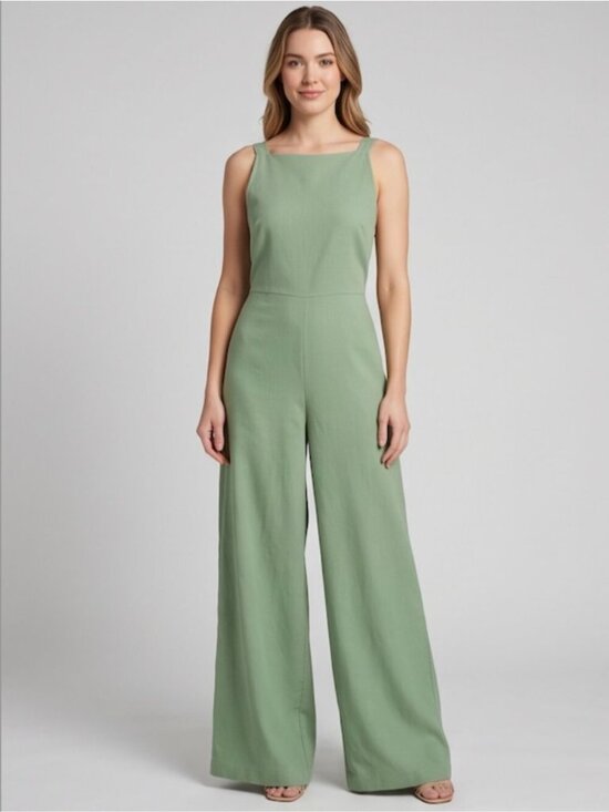 By Design Pants - LAST ONE 🔥 Boho Wide Leg Cami Jumpsuit With Pockets